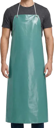 Miniatura 18 de Xpose Safety Heavy Duty Vinyl Waterproof Aprons, White - For Home, Industrial and Commercial Use - Chemical Resistant Blanco