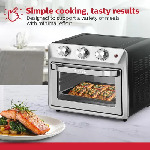 Miniatura 3 de Holstein Housewares Horno de freidora de aire de 21QT. Horno de sobremesa multifunción para tostar, hornear, asar, asar y freír al aire con puerta