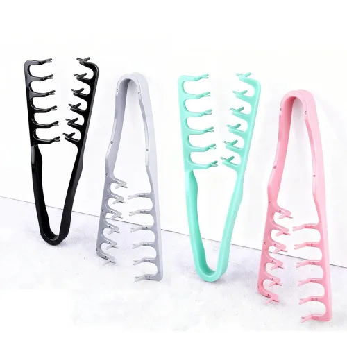 Miniatura 6 de 2 paquetes de peine con textura, herramienta de peinado voluminizador de dientes anchos y finos, cepillo de pelo esponjoso antiencrespamiento