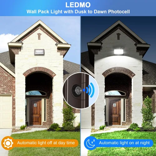 Miniatura 7 de ledmo Paquete de Pared LED de 150W con Fotocélula de Anochecer a Amanecer 5000K Impermeable Luminaria Comercial para Exteriores 21000lm 100-277V