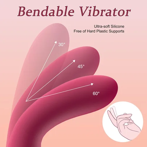 Miniatura 3 de Sex Toys - Consolador vibrador de punto G - Tuitionua - Juguetes de silicona ultrasuave para adultos con 10 modos de vibración, vibradores juguete