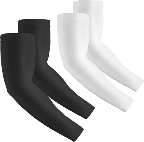 Miniatura 20 de 2 pares de mangas de compresión con protección UV para hombres, mujeres y jóvenes, cubierta de tatuaje, UPF 50