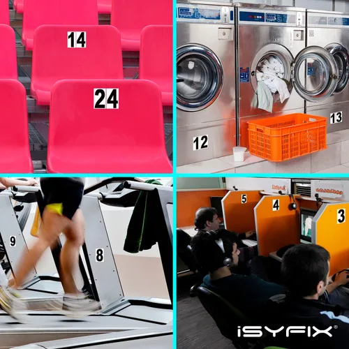 Miniatura 4 de iSYFIX Calcomanías de vinilo negro número 0 (Zero) – Paquete de 6 calcomanías de 1.5 pulgadas – Calcomanías de alta calidad, fondo reflectante