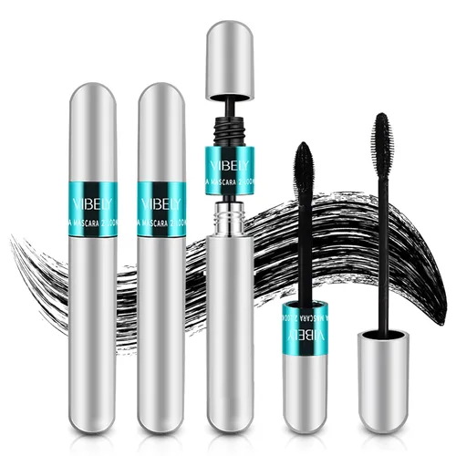 Lash Cosmetics Vibely - Máscara de pestañas Vibely, 5 veces más larga, impermeable, 2 en 1, máscara Thrive Vibely, máscara de pestañas de fibra de