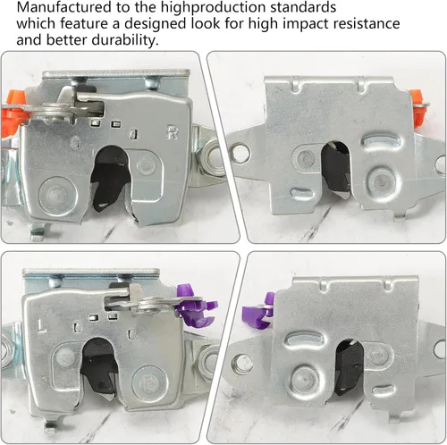 Miniatura 4 de Cerradura de pestillo de puerta trasera compatible con Toyota Tundra (2000-2006) Actuador de pestillo de bloqueo TTailgate izquierdo y derecho