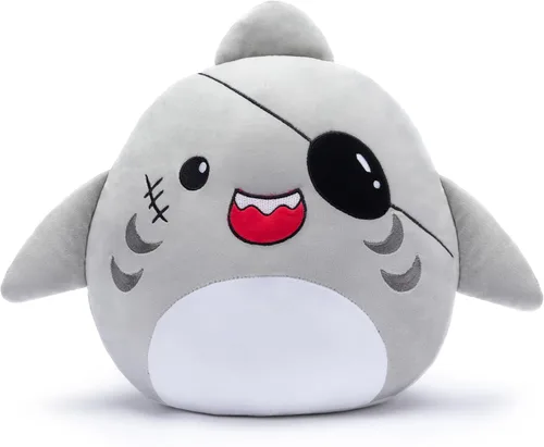 Miniatura 8 de Almohada grande de peluche de tiburón de juguete, tamaño grande, lindo y suave de 14 pulgadas, almohada Kawaii para abrazar, regalo para niños