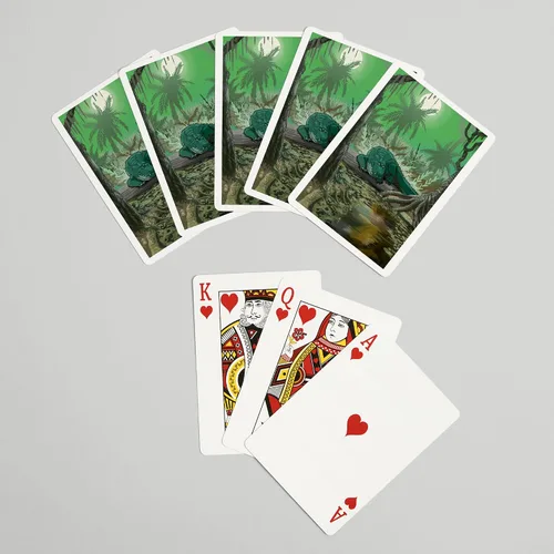 Miniatura 7 de Lantern Press Alligator in Swamp (52 cartas de juego, baraja de cartas de tamaño póquer con comodines)