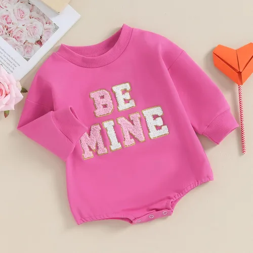 Miniatura 7 de Socutebabe Mameluco de burbujas para el día de San Valentín para bebé, niña y niño, diseño de corazón