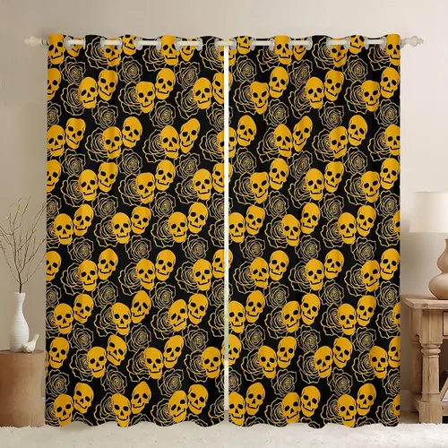 Miniatura 16 de Feelyou Cortinas opacas abstractas modernas de arte abstracto para dormitorio, sala de estar, niños, patrón rojo, gris, negro, patrón de Multi 05