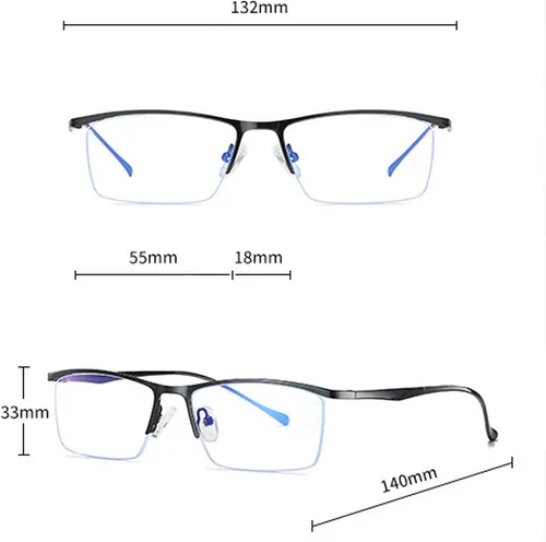 Miniatura 3 de Gafas de lectura bifocales fotocrómicas de transición para hombre, lentes de hipermetropía de medio marco para mujer, lentes de sol para lector Negro