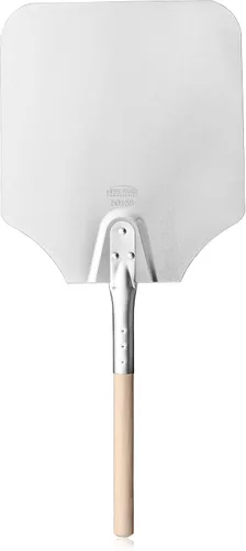 New Star Foodservice 50158 Pala para Pizza de Aluminio, Mango de Madera, Hoja de 12 x 14 pulgadas, 26 pulgadas en total