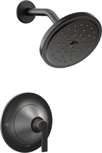 Moen Doux Posi-Temp TS2202BL - Kit de ducha negro mate, requiere válvula Mate negro