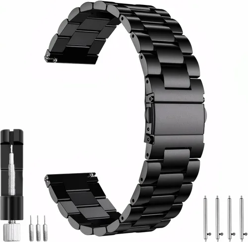 Miniatura 2 de Compatible with Samsung Galaxy Watch 7 6 5 4 FE Active 2 44mm 40mm/6 4 Classic 47mm 46mm 43mm 42mm/5 Pro 45mm Bands, 20mm Metal Replacement Strap