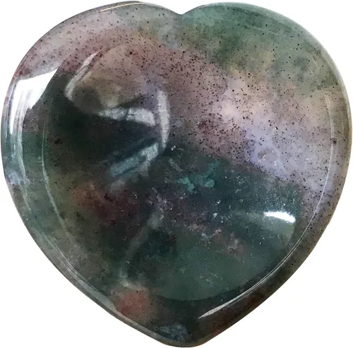 Miniatura 16 de Fekuar Piedra natural de flor de cerezo, ágata de cuarzo para el pulgar, tallada a mano, cristal curativo en forma de corazón, piedra para aliviar