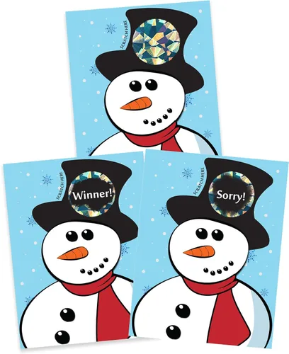 Miniatura 16 de My Scratch Offs Paquete de 26 tarjetas de juego para rascar, 3 x 4 pulgadas, divertidos recuerdos de fiesta de Navidad para adultos, familias
