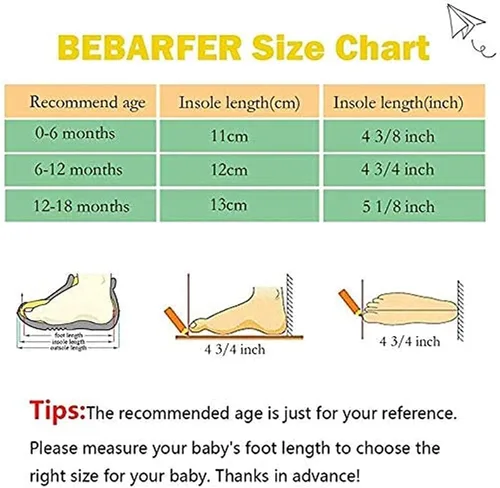 Miniatura 7 de BEBARFER Zapatos Mary Jane para bebés y niñas, planos con nudo de lazo, suela antideslizante para niños pequeños