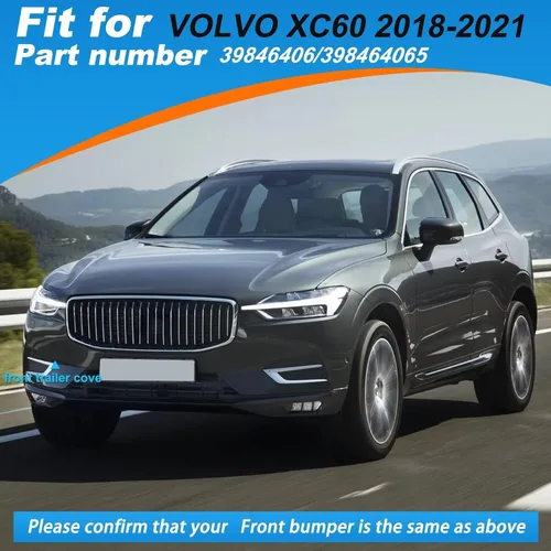 Miniatura 3 de Tapa de gancho de remolque para parachoques delantero de automóvil, para Volvo XC60 2018 2019 2020 2021 Remolque 39846406 398464065