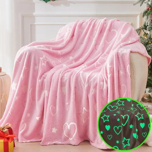 Miniatura 25 de inhand Juguetes de unicornio azul que brillan en la oscuridad para manta, regalos de unicornio para niñas de 1, 2, 3, 4, 5, 6, 7, 8, 9, 10, 11, 12