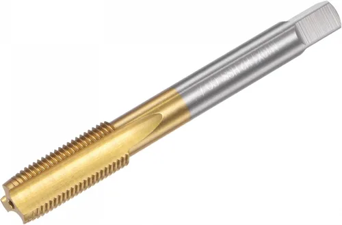 Miniatura 10 de uxcell Grifos rectos de flauta, M7 x 1 Métrica izquierda mano izquierda recubierto de titanio M35 cobalto máquina de acero de alta velocidad roscado