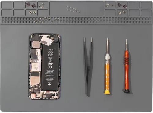 Miniatura 9 de Tapete de soldadura de silicona de alta calidad, resistente al calor, 932 °F, tapete de soldadura magnética para teléfono celular, reparación