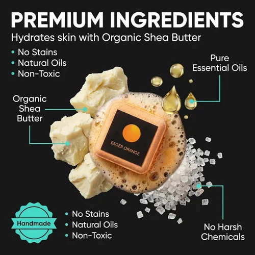 Miniatura 3 de Bombas de baño para hombres - Juego de regalo de 8 bombas de baño naturales orgánicas perfumadas hechas a mano de 2.5 oz con aceites esenciales