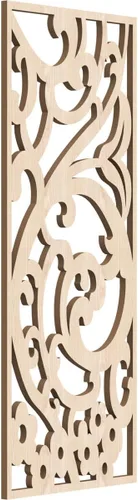 Miniatura 109 de Bridgewater - Paneles de pared decorativos de madera con calado, 9 3/8 pulgadas de ancho x 24 3/8 pulgadas de alto x 1/4 de alto, nogal