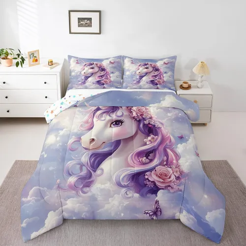 Miniatura 13 de Homewish Lindo juego de edredón de perros, juego de ropa de cama verde para niños, niñas y mujeres, edredón de verano para adultos, juego de edredón