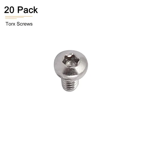 Miniatura 6 de DTGN Tornillos Torx de cabeza plana M1.0.236x0.118 in (DXL), paquete de 20, buenos para maquinaria, sujetadores de seguridad Torx de acero