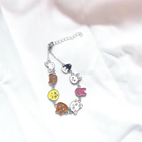 Miniatura 6 de FATKAKI Stray Kids Skzoo Pulsera Kpop Charm Pulseras Kawaii Animales Dibujos Animados Multicolor Brazaletes para Niñas Niños