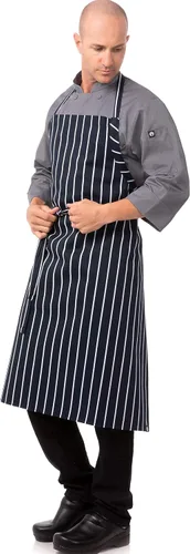 Miniatura 3 de Chef Works Delantal unisex de chef inglés, Negro