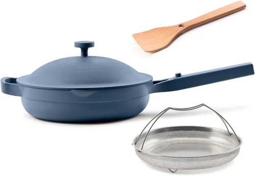 Miniatura 20 de Our Place Always Pan 2.0 - Sartén de cerámica antiadherentes sin toxinas de 10.5 pulgadas, sartén versátil, sartén, mango de acero inoxidable, apto