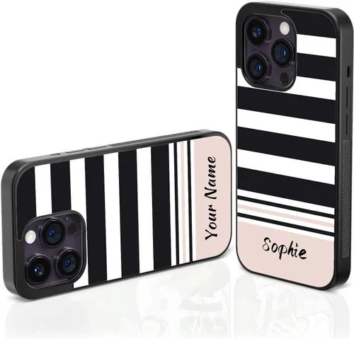 Miniatura 13 de Fundas de teléfono con nombre personalizado compatibles con iPhone 5/6/7/8/Plus/X/Xs/Xr/11/12/13/14/mini/Pro/Max, Samsung Galaxy S20/S21/S22 Nombre