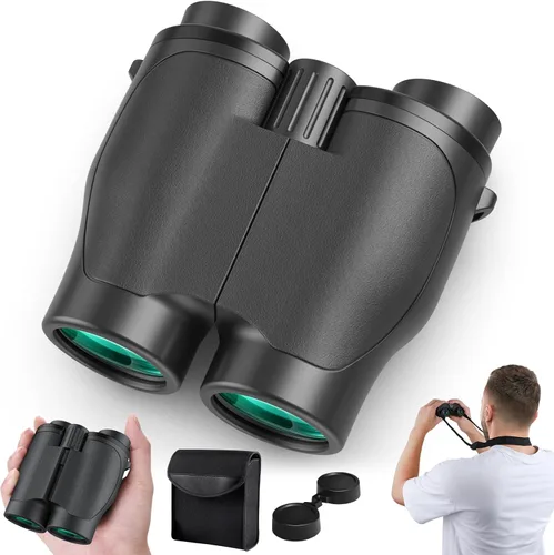 Miniatura 11 de Aurosports - Binoculares compactos de 12x32 para adultos y niños, prismáticos pequeños para observación de aves, de alta potencia, fácil enfoque