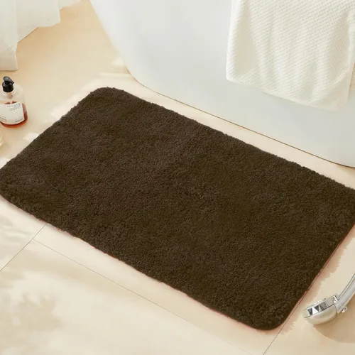 Miniatura 72 de TECHMILLY Alfombras Corredoras de Baño Super Suaves Peludas, Alfombras de Baño de Microfibra Gruesas Antideslizantes Absorbentes, Tapete de Baño
