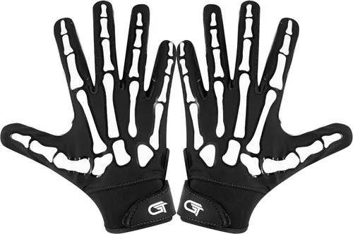 Glorious Traders Adult & Youth Football Gloves - Ultimate Performance Booster with Super Sticky Grip Negro