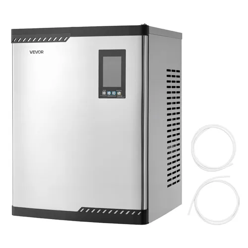 Miniatura 10 de VEVOR Máquina comercial para hacer hielo – Cabezal, máquina de hielo de acero inoxidable de 360 libras/día con autolimpieza, fabricación de hielo