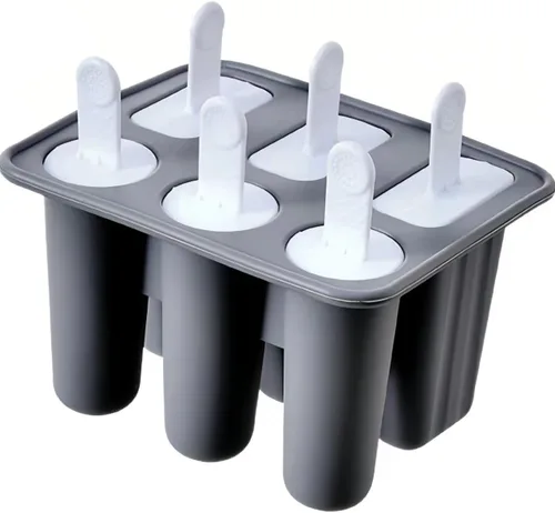 Juego de 6 moldes clásicos para paletas de silicona, moldes para hacer helados, moldes de helado congelados, accesorios de cocina, leche materna de