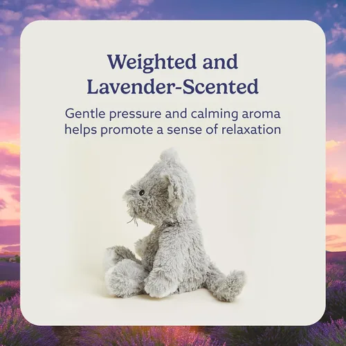 Miniatura 3 de warmies Animales de peluche con peso y aptos para microondas, ratón – Peluches calefactados para calidez y comodidad – Bonitos juguetes de felpa