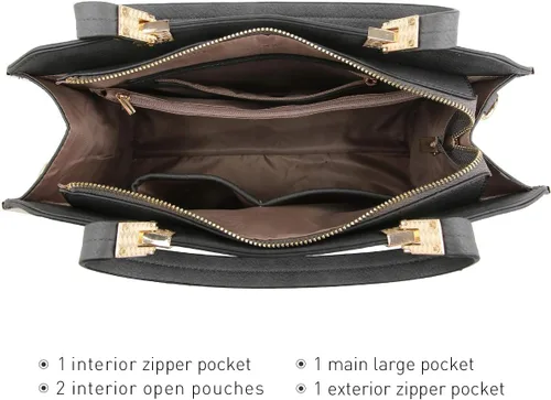 Miniatura 5 de Dasein Women Purses and Handbags Top Handle Satchel Bags Large Shoulder Work Bag Tote with Wallet