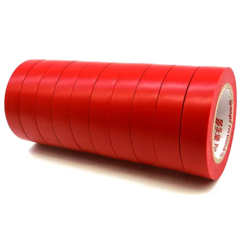 Miniatura 10 de Maveek 10 rollos de cintas eléctricas de PVC, autoadhesivas, impermeables, aislantes amarillas, clasificadas hasta 600 voltios y 176 °F, 0.6 x 49.2