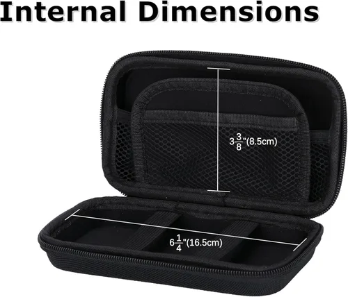Miniatura 6 de Ginsco Estuche de protección de carcasa dura, bolsa organizadora de accesorios electrónicos para MacBook Air/pro, adaptadores, cargadores, cables