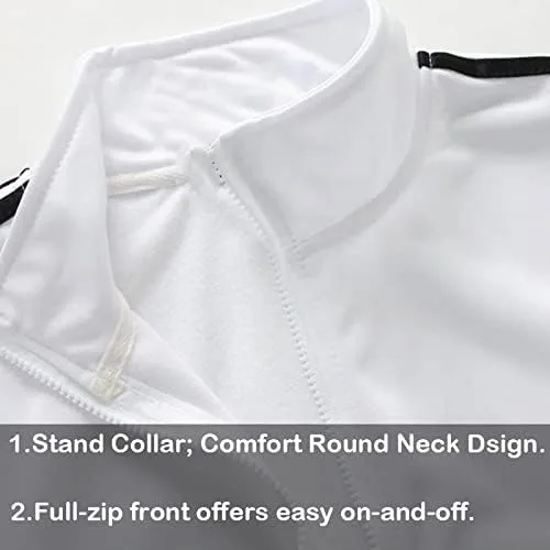 Miniatura 2 de GXAMOY Conjunto deportivo deportivo de 2 piezas para hombre, casual, con cremallera completa, para correr, entrenamiento, deportes, conjunto