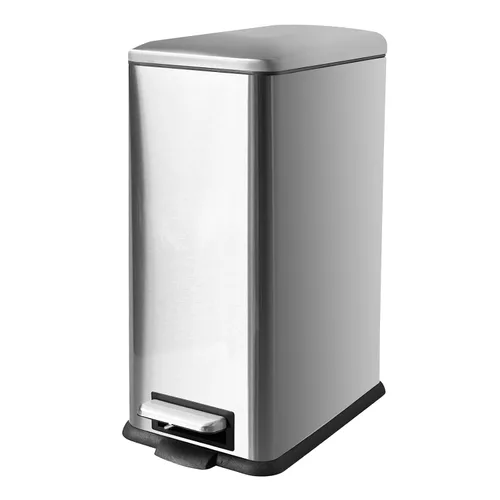 Miniatura 15 de Cubo de basura pequeño para baño con tapa, cubo de basura de 1.3 galones con cubo interior extraíble, cubo de basura delgado con tapa de cierre