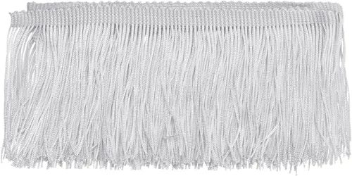Miniatura 43 de Uxcell 10 yardas y 4 pulgadas beige con flecos de cadeneta - poliéster, estilo bohemio para múltiples ocasiones