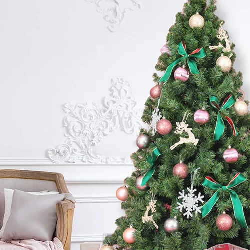 Miniatura 5 de Every Day is Christmas - Juego de adornos de Navidad, con diseño de esferas navideñas, inastillables, 35 unidades (2.75 pulgadas/70mm, oro e Iridio)