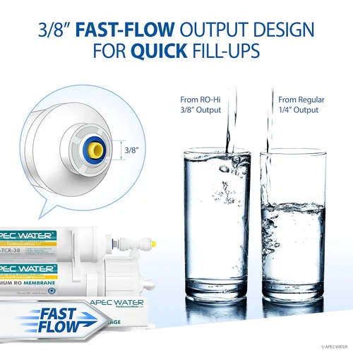 Miniatura 3 de APEC Water Systems ROES-100 serie Essence - Sistema de filtro de agua potable por ósmosis inversa de 5 etapas con certificación, ultraseguro