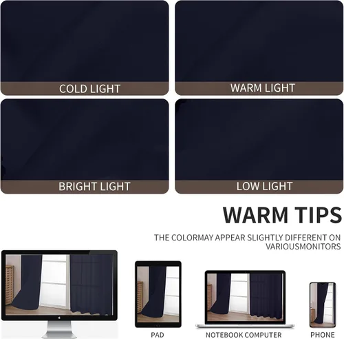 Miniatura 13 de CUCRAF Juego de 2 paneles de cortinas traslúcidas negras de 72 pulgadas de largo, con bolsillo para barra, cortinas de gasa para sala de estar