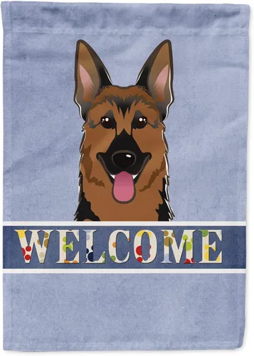 Miniatura 93 de Caroline's Treasures BB1405GF Bandera de jardín de bienvenida de bulldog inglés, Bandera de buzón azul, bandera decorativa para el patio, obra