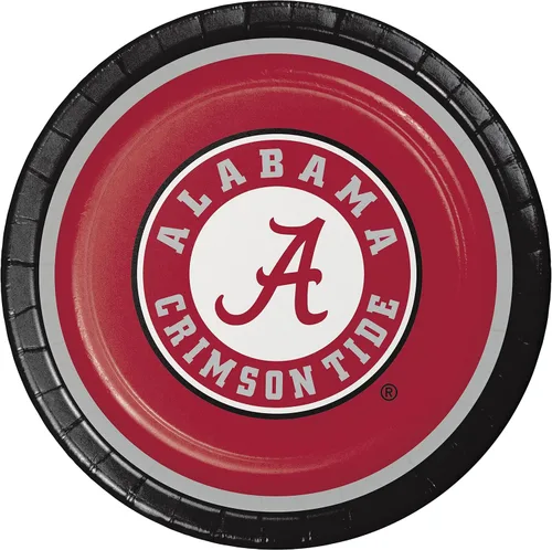 Miniatura 2 de Party Creations Alabama Crimson Tide - Suministros para fiestas, el paquete incluye platos de papel y servilletas para 16 personas, rojo carmesí