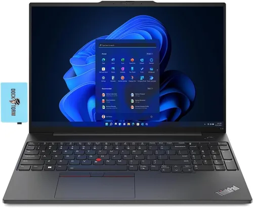 Lenovo Thinkpad E16 Gen 2 Laptop para el hogar y negocios (AMD Ryzen 5 7535U de 6 núcleos, 16 GB DDR5 4800 MHz RAM, 256 GB PCIe SSD, 16.0 pulgadas